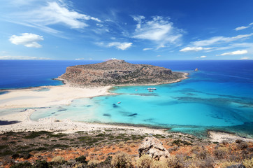 Famous Balos lagoon, Crete, Greece