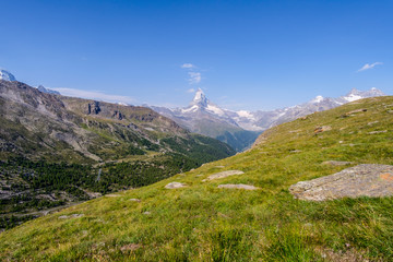 Obraz premium Nice view of Matterhorn in Swiss Alps, Switzerland