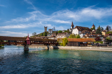 Naklejka premium Lucerne - the most beautiful city in Switzerlend