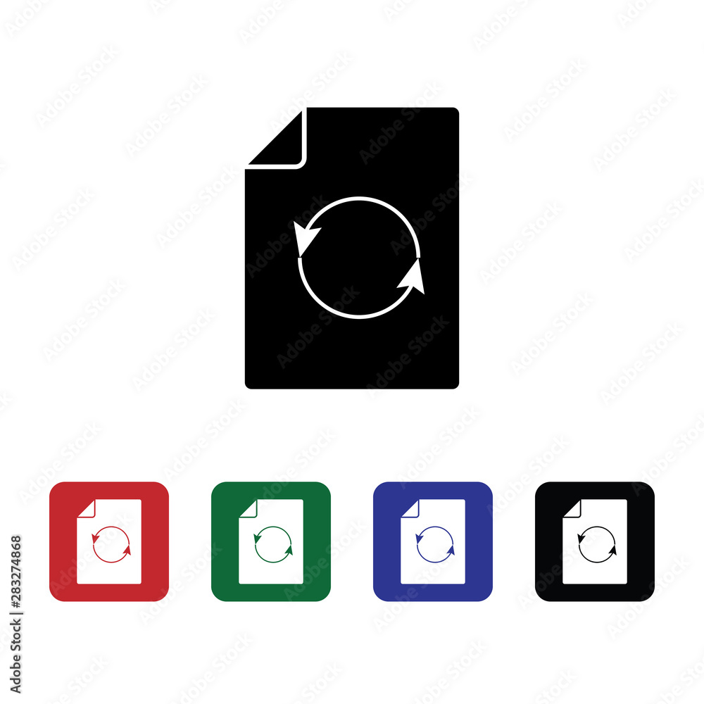 Poster document updated, file vector icon. premium quality graphic design icon. one of the collection icons