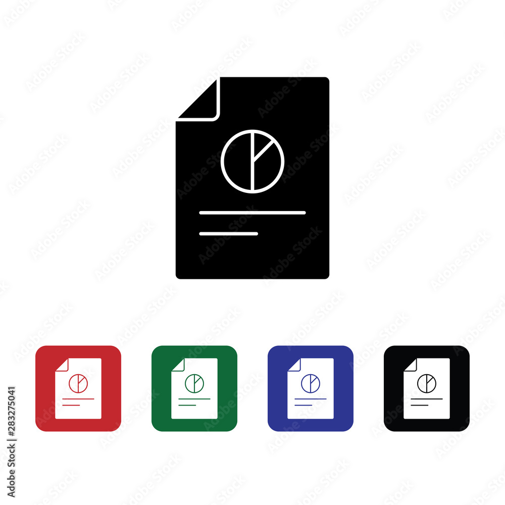 Poster document statistics, file vector icon. premium quality graphic design icon. one of the collection ic