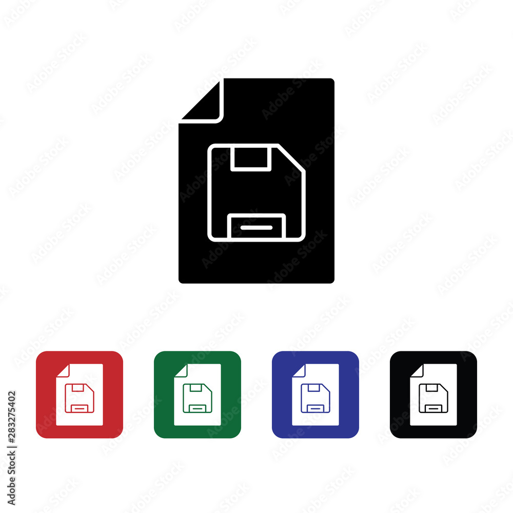 Poster document disk, file vector icon. premium quality graphic design icon. one of the collection icons fo