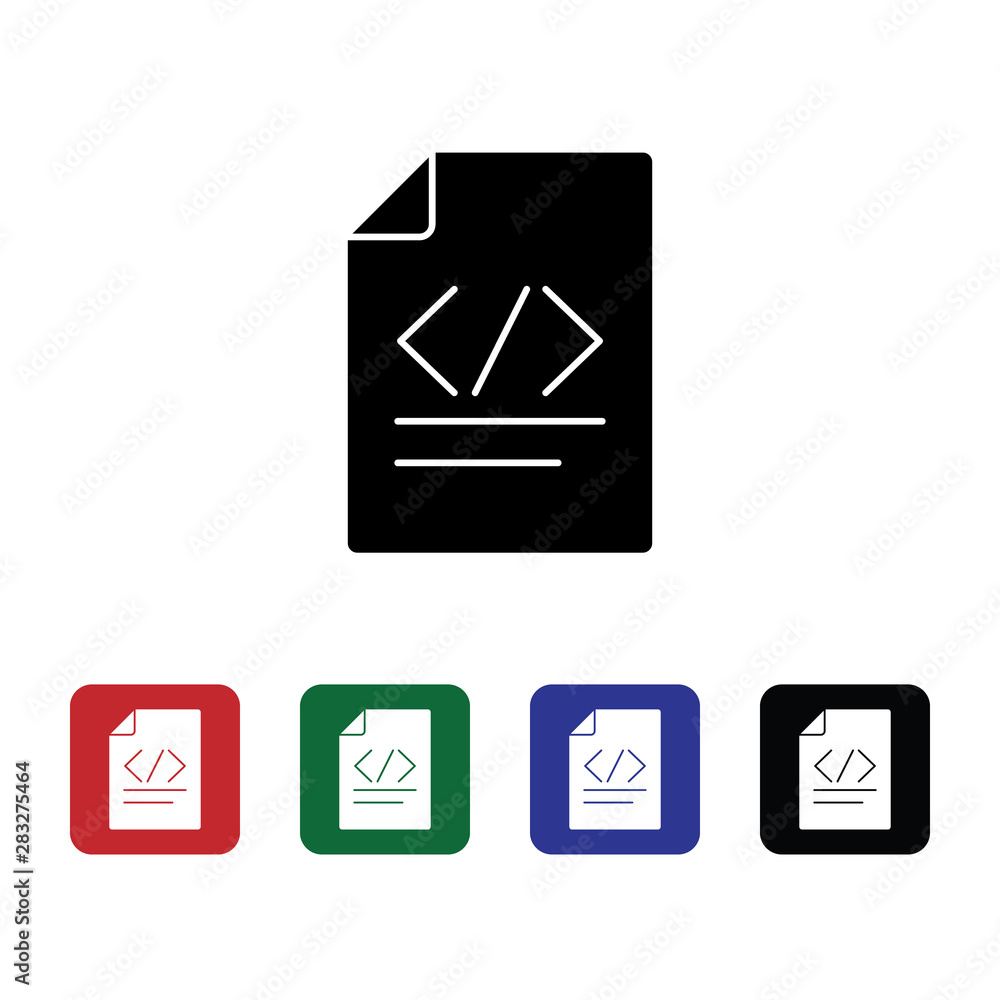 Poster document code, file vector icon. premium quality graphic design icon. one of the collection icons fo