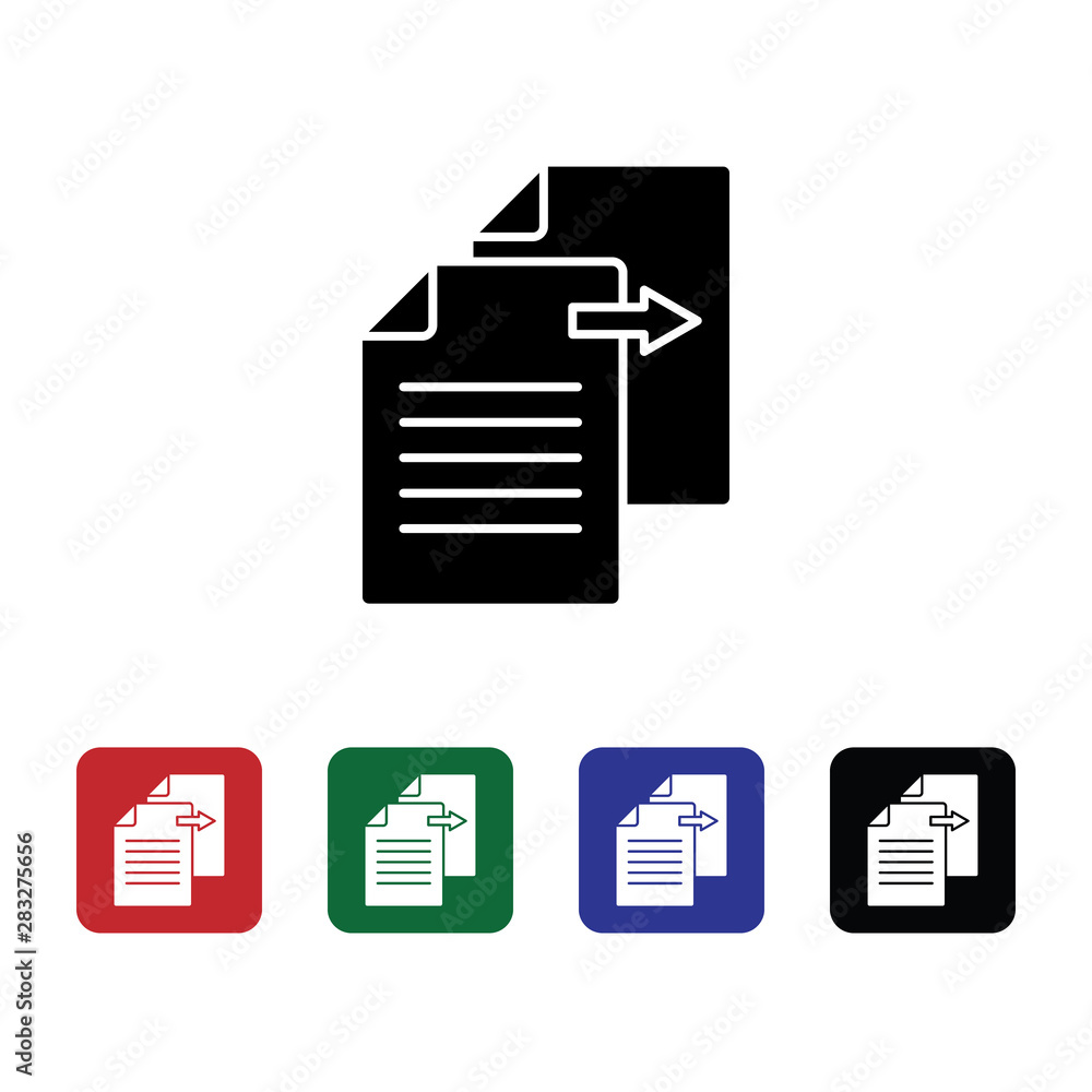 Poster document sending, file vector icon. premium quality graphic design icon. one of the collection icons