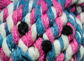closeup of yarn