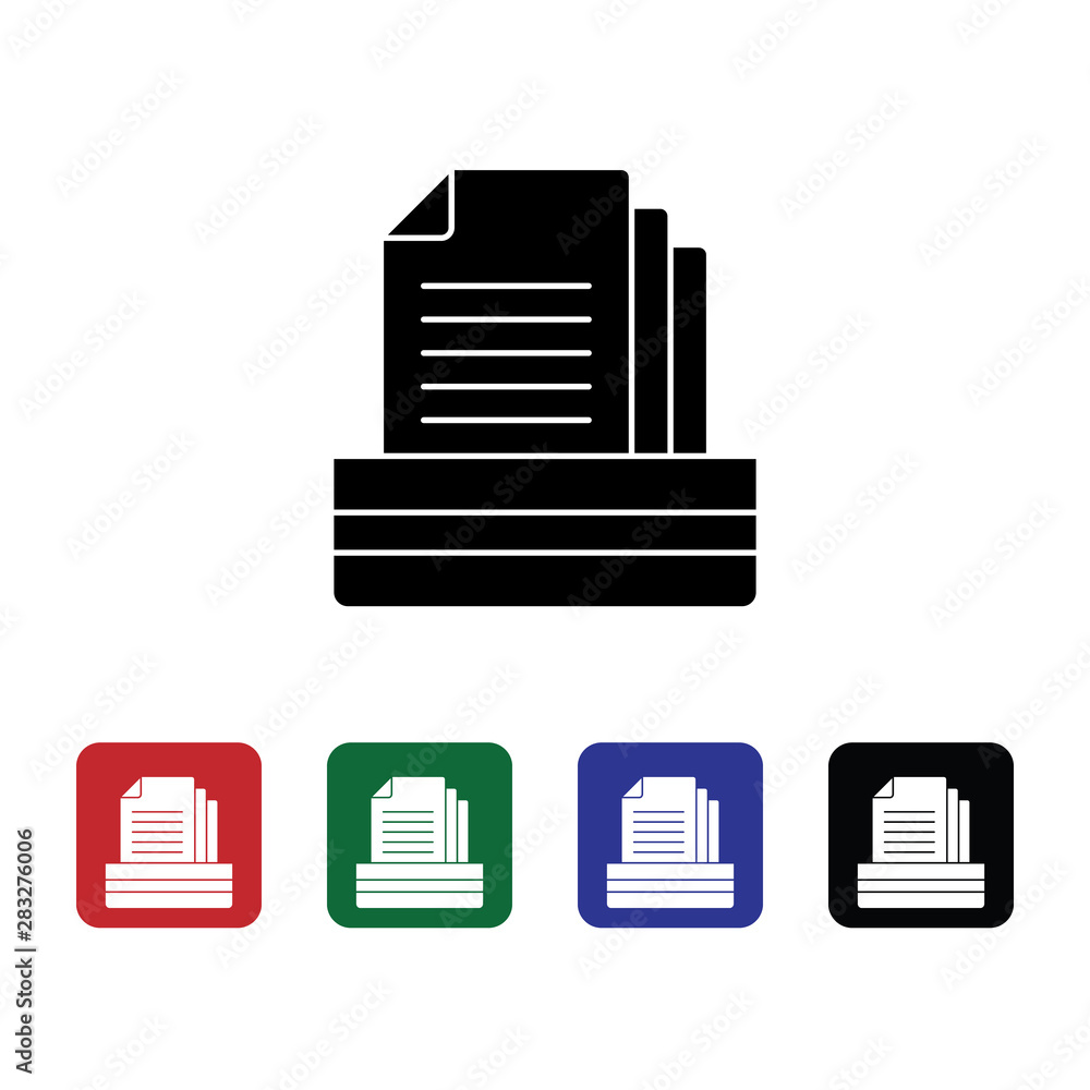 Poster document in basket, file vector icon. premium quality graphic design icon. one of the collection ico