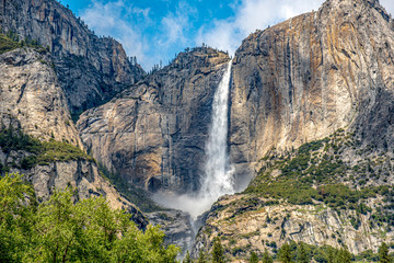 Yosemite Falls in Yosemite National Park in California, USA