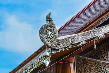 roof of temple in thailand