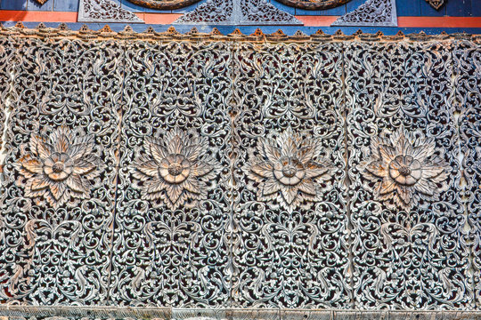 detail of mosque in morocco