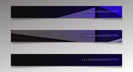 Fototapeta premium Vector banners with light blue backgrounds suitable for advertising and so on. technology design. eps 10