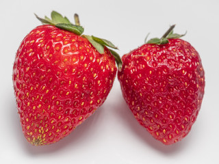 Strawberry isolated on white background. Strawberry Clipping Path.