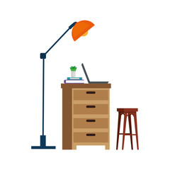 house place with drawer scene