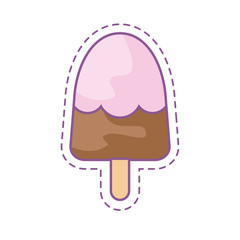 patch with ice cream in stick