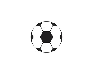 Fototapeta premium Football and soccer emblems or badges in black and white showing a football with motion trails, flames, banner and crown,wreath and trophy