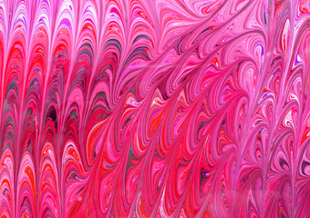 Beautiful abstract painting is a painting technique Ebru .Turkish Ebru style on the water with acrylic paints wring wave.Stylish combination of luxury.Contemporary art marble liquid texture 