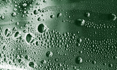 drops of water on glass