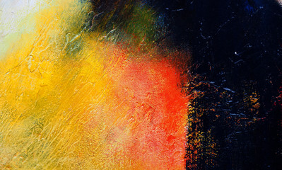 Abstract background colorful oil painting multi colors .
