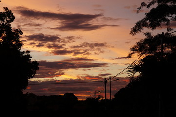atardecer en la ciudad