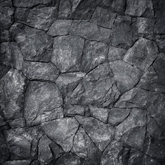 black or dark stone wall texture background