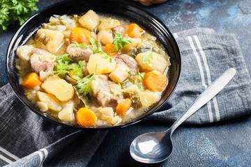 Pichelsteiner, German stew that contains meat