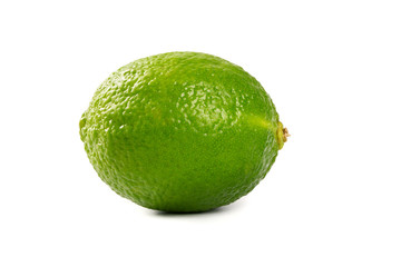  Fresh lime  fruit isolated on white background