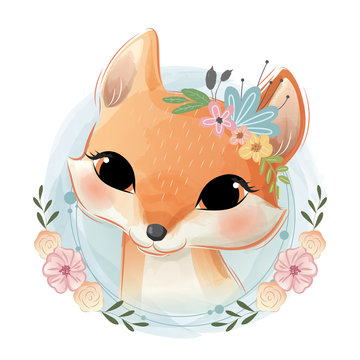 Cute Fox Portrait