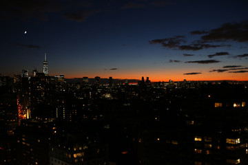 Fototapeta na wymiar Panoramic View of New York City Skyline