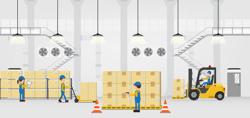 Warehouse in process