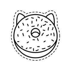 patch of delicious and sweet donut