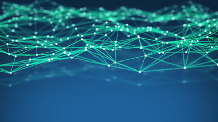 Obraz premium Technology Network Background.