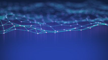 Technology Network Background.