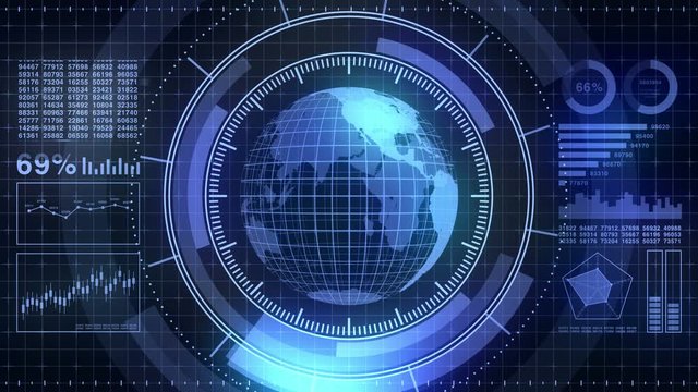 ターゲット 地球 ビジネス ネットワーク テクノロジー ループ 青色