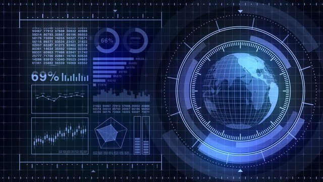ターゲット 地球 ビジネス ネットワーク テクノロジー ループ 青色