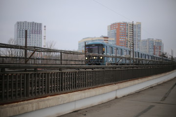 train in the city