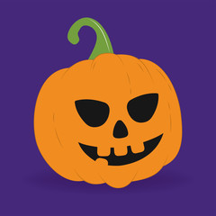 Vector illustration. Halloween pumpkin.