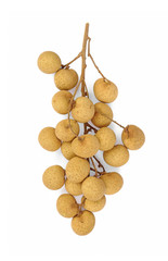 longan isolate on white background