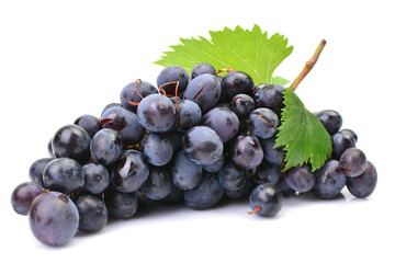 Grapes on a white background