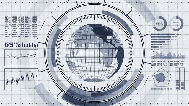 ターゲット 地球 ビジネス ネットワーク テクノロジー ループ 白黒