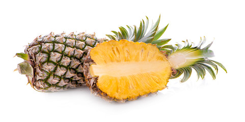 Pineapple on white background