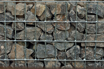 Cobblestone texture. The sidewalk is evenly folded into a wire mesh. Marble and granite drainage...