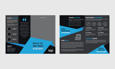 Bifold Brochure Design Template for any type of corporate use
