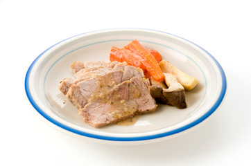 ローストポークの野菜添え