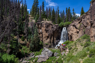 South Clear Creek Waterfall in Mineral County, Colorado