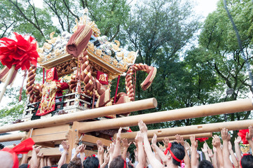 Fototapeta na wymiar 播州姫路の秋祭り・浜の宮天満宮