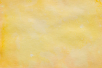 yellow abstract watercolor painted background texture