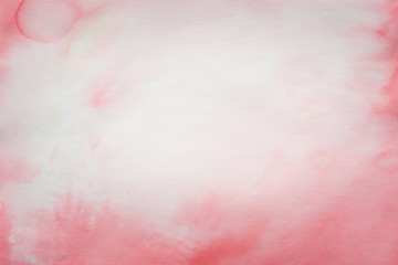 red abstract watercolor painted background texture