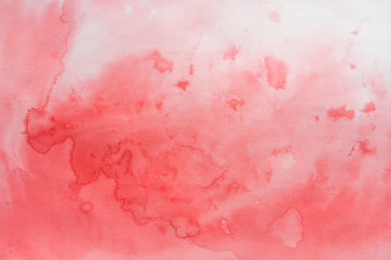 red abstract watercolor painted background texture