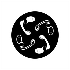 Telephone Receiver Chatting Icon