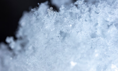 crystals of snow, winter photo