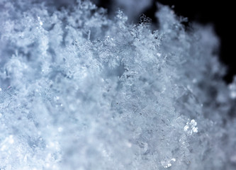 Fototapeta na wymiar crystals of snow, winter photo
